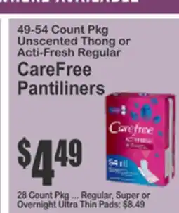Food Universe CareFree Pantiliners offer