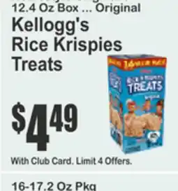 Food Universe Kellogg's Rice Krispies Treats offer