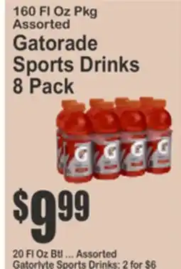 Food Universe Gatorade Sports Drinks offer