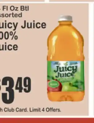 Food Universe Juicy Juice 100% Juice offer