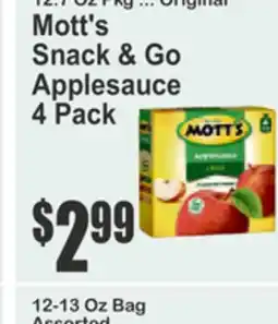 Food Universe Mott's Snack & Go Applesauce offer