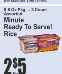 Food Universe Assorted Minute Ready To Serve! Rice offer