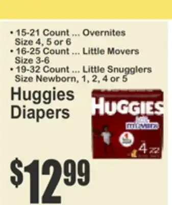 Food Universe Huggies Diapers offer