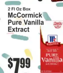 Food Universe McCormick Pure Vanilla Extract offer