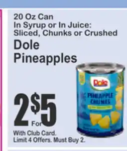Food Universe Dole Pineapples offer