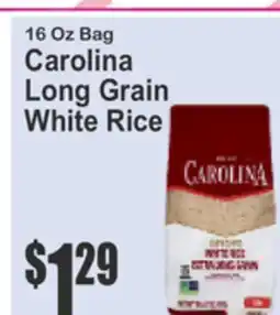 Food Universe 16 Oz Bag Carolina Long Grain White Rice offer