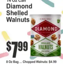 Food Universe 14 OZ Can Diamond Shelled Walnuts offer