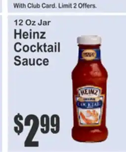 Food Universe 12 Oz Jar Heinz Cocktail Sauce offer