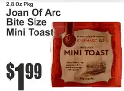 Food Universe Joan Of Arc Bite Size Mini Toast offer