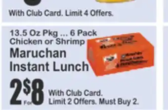Food Universe Maruchan Instant Lunch offer