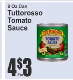 Food Universe 8 Oz Can Tuttorosso Tomato Sauce offer