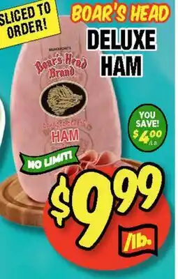 Western Beef BOAR'S HEAD DELUXE HAM offer