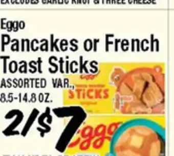 Western Beef Eggo Pancakes or French Toast Sticks offer