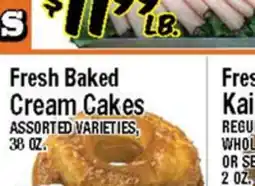 Western Beef Fresh Baked Cream Cakes offer