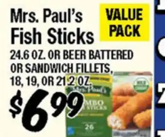 Western Beef Mrs. Paul's Fish Sticks offer