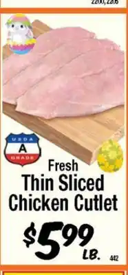 Western Beef Fresh Thin Sliced Chicken Cutlet offer