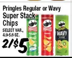 Western Beef Pringles Regular or Wavy Super Stack Chips offer