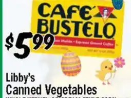 Western Beef Libby's Canned Vegetables offer