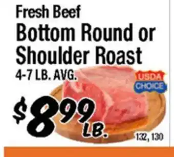 Western Beef Fresh Beef Bottom Round or Shoulder Roast offer