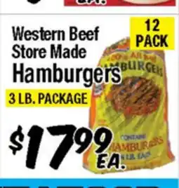 Western Beef Western Beef Store Made Hamburgers offer