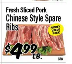 Western Beef Fresh Sliced Pork Chinese Style Spare Ribs offer