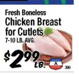 Western Beef Fresh Boneless Chicken Breast for Cutlets offer