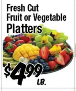 Western Beef Fresh Cut Fruit or Vegetable Platters offer