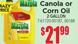 Jetro Canola or Corn Oil offer