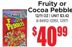 Jetro Fruity or Cocoa Pebbles offer