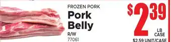 Jetro FROZEN PORK Pork Belly offer