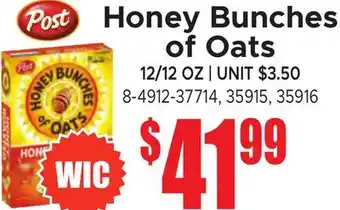 Jetro Honey Bunches of Oats offer