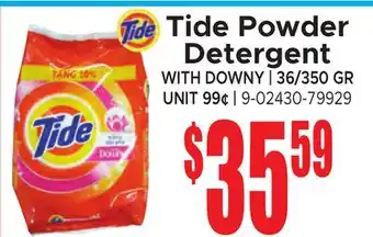 Jetro Tide Powder Detergent offer