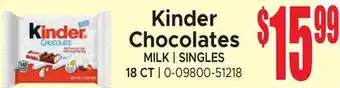 Jetro Kinder Chocolates offer