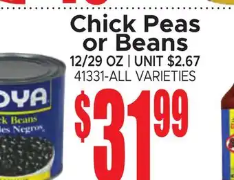 Jetro Chick Peas or Beans offer