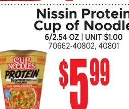 Jetro Nissin Protein Cup of Noodles offer