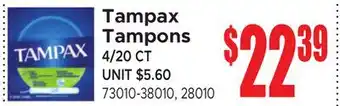 Jetro Tampax Tampons offer