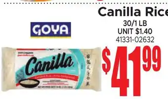 Jetro Canilla Rice offer