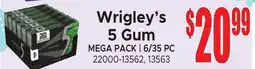 Jetro Wrigley's 5 Gum offer