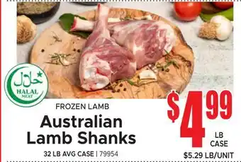 Jetro FROZEN LAMB Australian Lamb Shanks offer