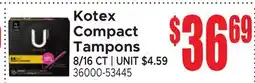 Jetro Kotex Compact Tampons offer