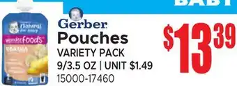 Jetro Gerber Pouches offer