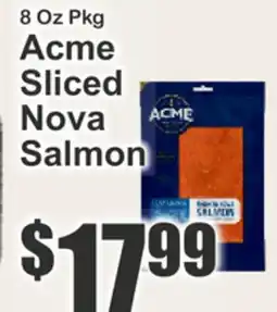 The Food Emporium Acme Sliced Nova Salmon offer