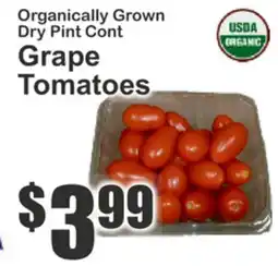 The Food Emporium Organically Grown Dry Pint Cont Grape Tomatoes offer