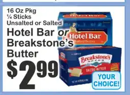 The Food Emporium Unsalted or Salted Hotel Bar or Breakstone's Butter offer