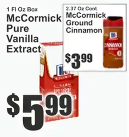 The Food Emporium 1 FL Oz Box McCormick Pure Vanilla Extract offer