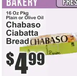 The Food Emporium Chabaso Ciabatta Bread offer