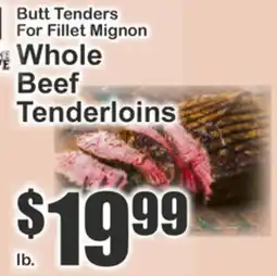 The Food Emporium Whole Beef Tenderloins offer