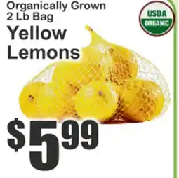 The Food Emporium Organically Grown 2 Lb Bag Yellow Lemons offer