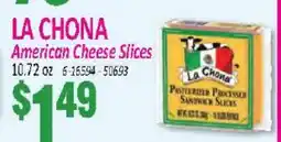 Jetro LA CHONA American Cheese Slices offer