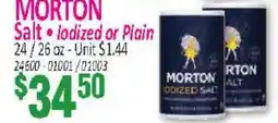 Jetro MORTON Salt • Iodized or Plain offer